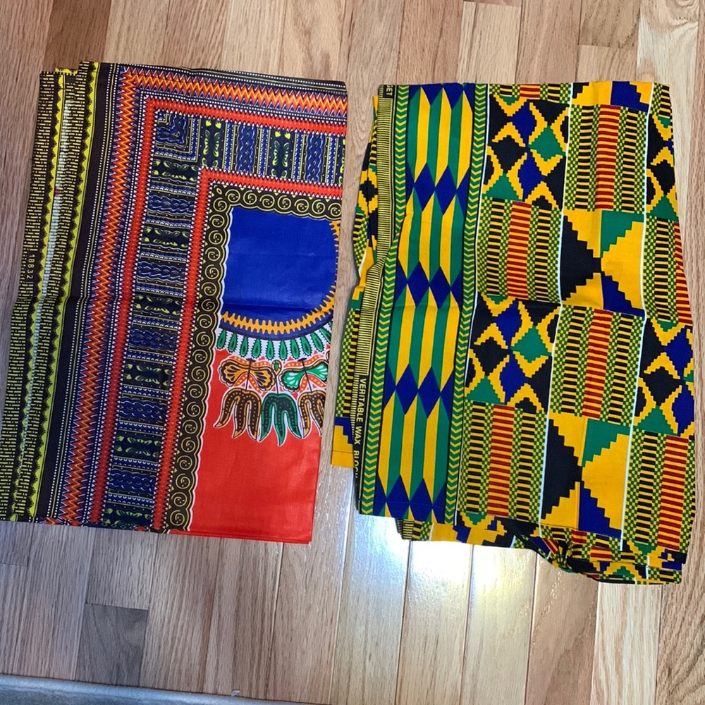 African head scarves. 2 patterns